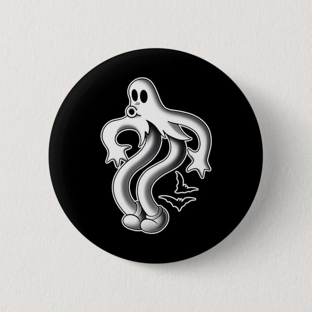 Die Clowngeister-Spooky-Fledermäuse Button (Vorderseite)