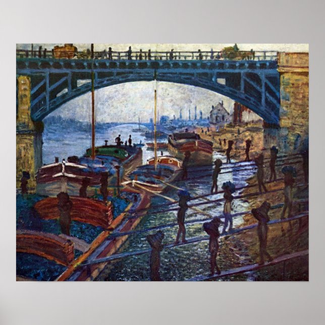 Die Coalmen von Claude Monet Poster (Vorne)