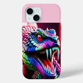 Die Cobra-Schlange hat eine lebendige grüne und ro Case-Mate iPhone Hülle