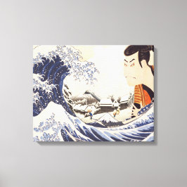 Die Collages der Great Wave Ukiyoe Leinwanddruck
