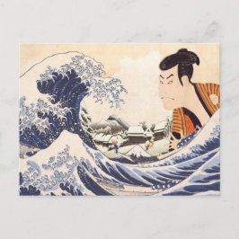 Die Collages der Great Wave Ukiyoe Postkarte