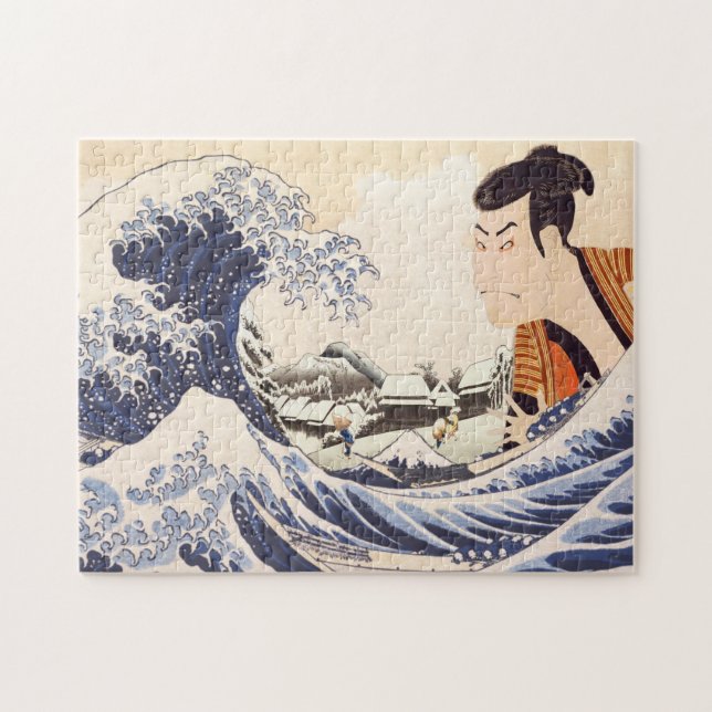 Die Collages der Great Wave Ukiyoe Puzzle (Horizontal)