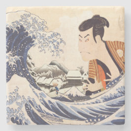 Die Collages der Great Wave Ukiyoe Steinuntersetzer