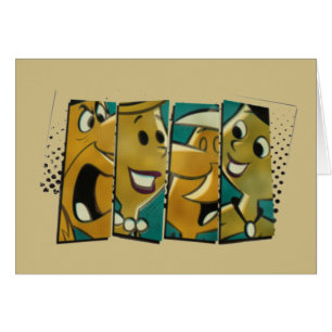 Die Comic-Charakter-Platten der Flintstones-