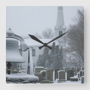 Die Commons, Little Compton, RI Quadratische Wanduhr