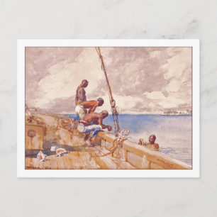 Die Conch Divers von Winslow Homer Postkarte