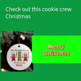Die Cookie-Crew Lebkuchen Keramik Ornament