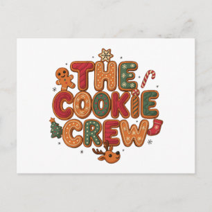 Die Cookie Crew Weihnachts-Gingerbread-Baum Xmas Feiertagspostkarte