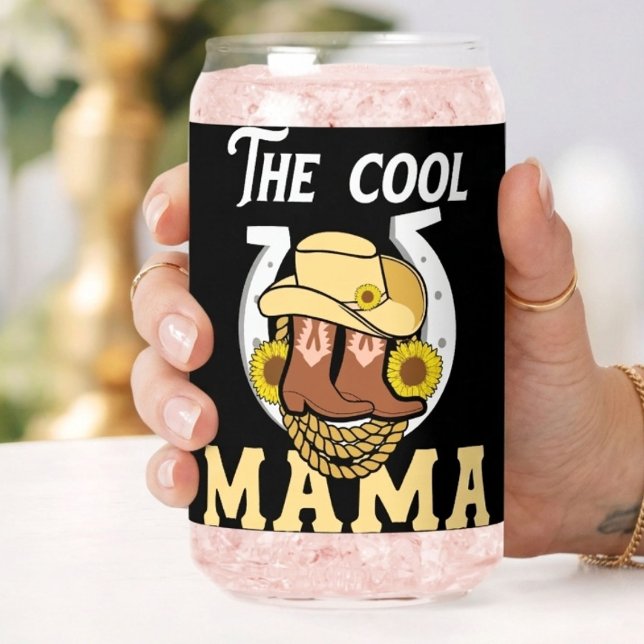 Die Cool Mama | Westlicher Muttertag Einzigartig Dosenglas (Von Creator hochgeladen)