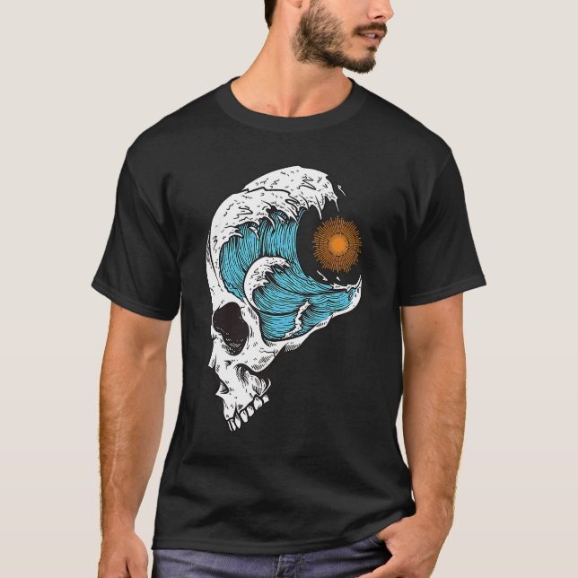 Die Coole Grafik von Great Wave & Sun Big Wave für T-Shirt (Vorderseite)