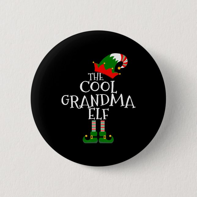 Die Coole Oma Elf-Geschenkgruppe Ch Button (Vorderseite)