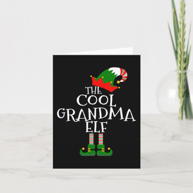 Die Coole Oma Elf-Geschenkgruppe Ch Karte (Vorderseite)