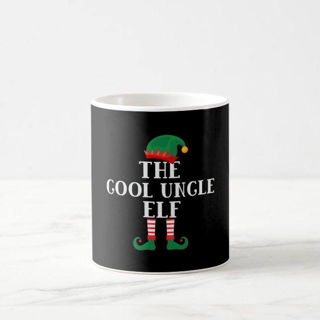 Die Coole Onkel Elf Weihnachten Kaffeetasse (Mittel)