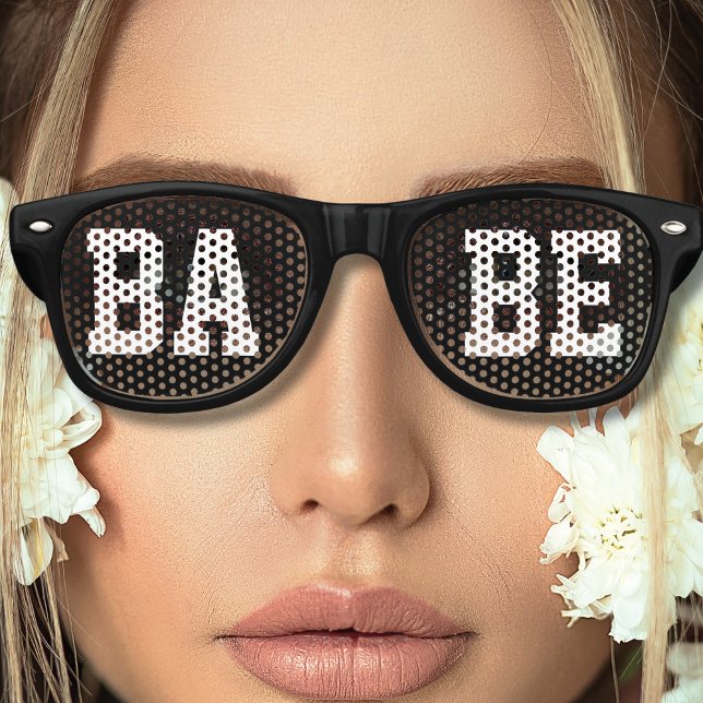 Die Coole schwarze Frau Partybrille (black retro babe sunglasses)