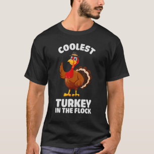 Die coole Türkei im Flock-Erntedank Türkei T-Shirt