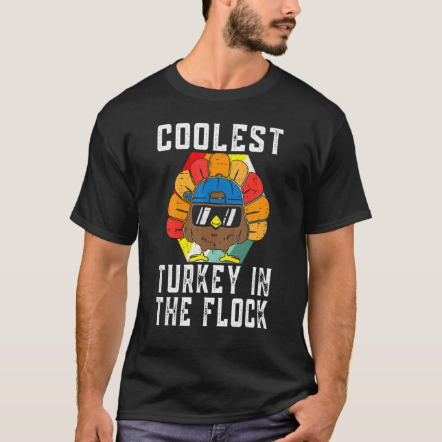 Die coole Türkei in der Flock T-Shirt (Vorderseite)