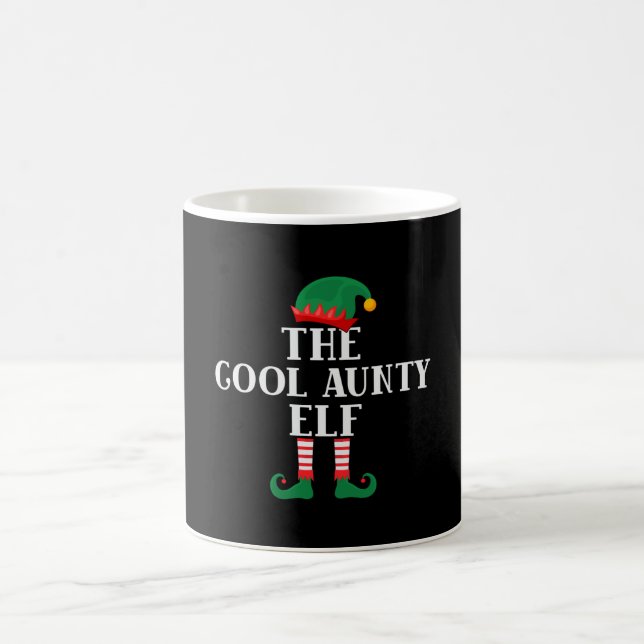Die Coole Weihnachtsfeier der Tante Elf Kaffeetasse (Mittel)