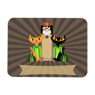 Die Coolen Alley Cats Magnet