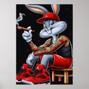 Die Coolen Bunny Vibes Poster