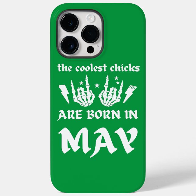 DIE COOLEN CHICKS SIND IM MAI GEBOREN Case-Mate iPhone HÜLLE (Rückseite)