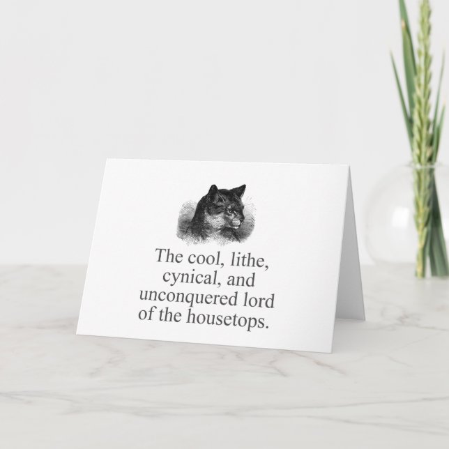 Die Coolen Lithe-Zyniker Karte (Vorderseite)