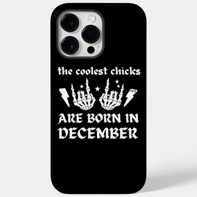 DIE COOLEN SCHICKEN SIND IM DEZEMBER GEBOREN Case-Mate iPhone HÜLLE (Rückseite)