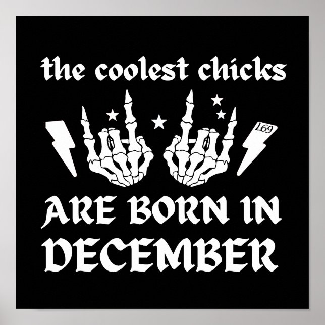 DIE COOLEN SCHICKEN SIND IM DEZEMBER GEBOREN POSTER (Vorne)