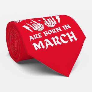 DIE COOLEN SCHICKEN SIND IM MÄRZ Geburtstag GEBORE Krawatte