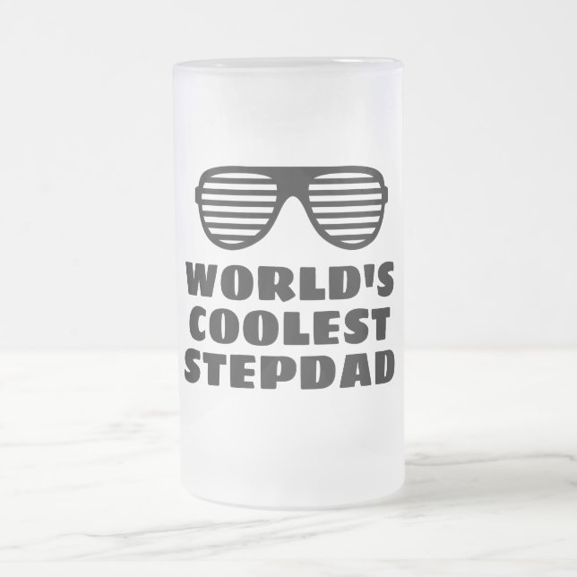 Die Coolste StepDad Mattiert Glass Bierkiste der W Mattglas Bierglas (Mittel)