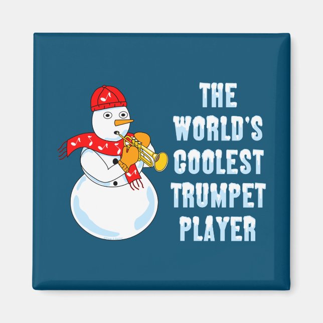 Die Coolste Trumpete der Welt Magnet (Vorne)