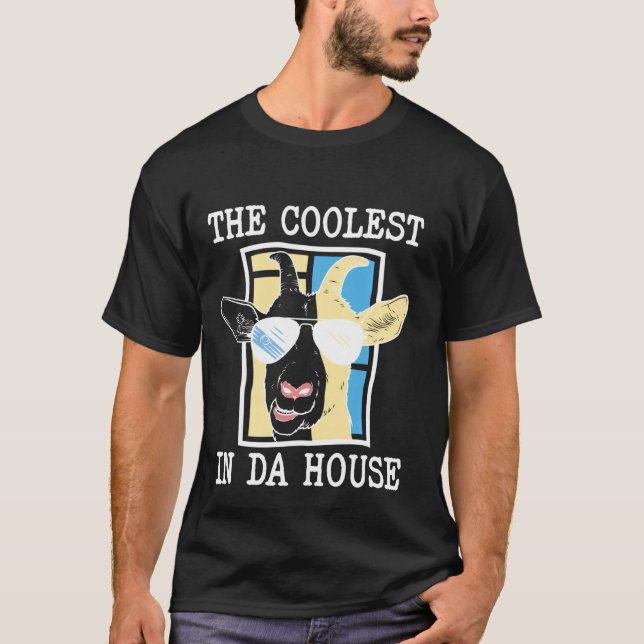 Die Coolste Ziege in Da House Der sonnige Coole Va T-Shirt (Vorderseite)