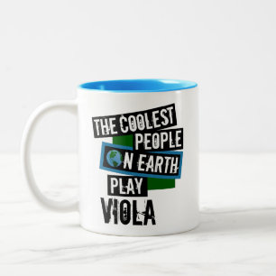 Die Coolsten Menschen der Erde spielen Viola Zweifarbige Tasse