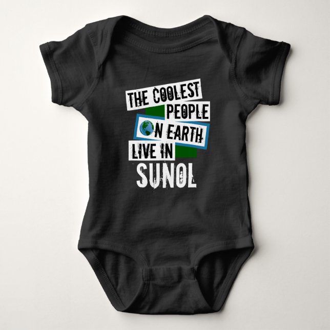 Die Coolsten Menschen der Welt leben in Sunol Baby Strampler (Vorderseite)