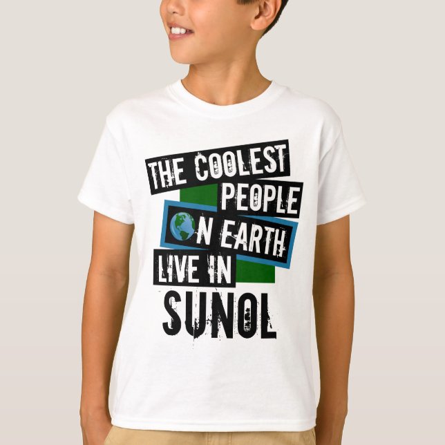 Die Coolsten Menschen der Welt leben in Sunol T-Shirt (Vorderseite)