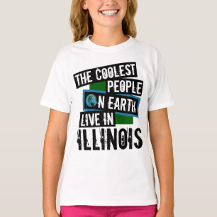 Die Coolststen Menschen der Welt leben in Illinois T-Shirt
