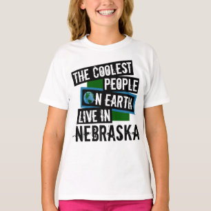 Die Coolststen Menschen der Welt leben in Nebraska T-Shirt