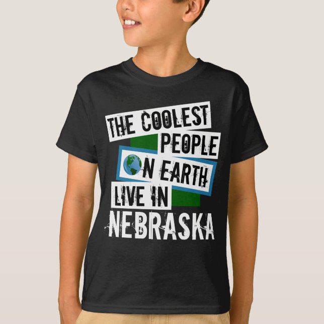 Die Coolststen Menschen der Welt leben in Nebraska T-Shirt (Vorderseite)