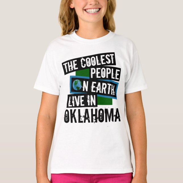 Die Coolststen Menschen der Welt leben in Oklahoma T-Shirt (Vorderseite)