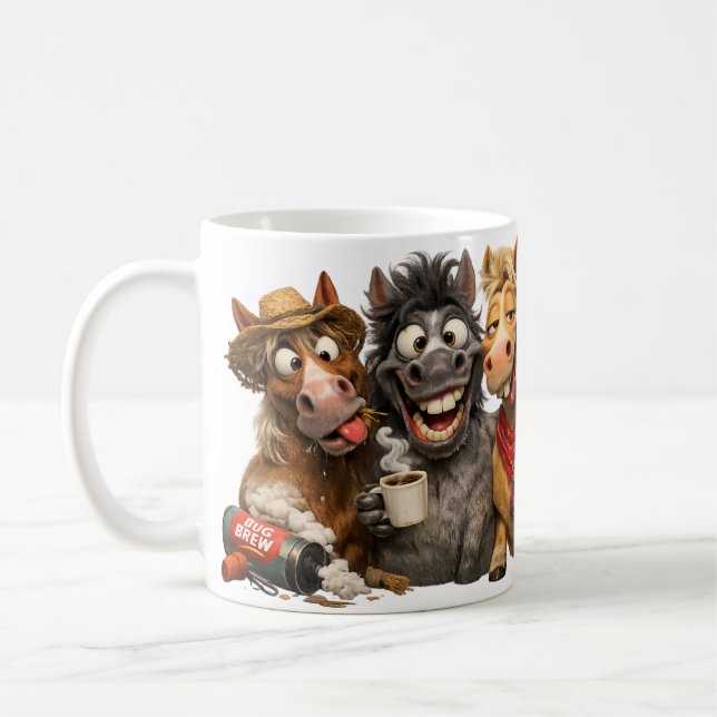 Die Corky Pferde Kaffeetasse (Links)