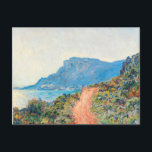 Die Corniche bei Monaco von Claude Monet Postkarte<br><div class="desc">Die Corniche in der Nähe von Monacoby Claude Monet</div>