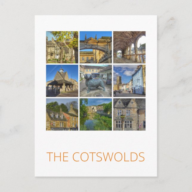 Die Costwolds Postkarte (Vorderseite)