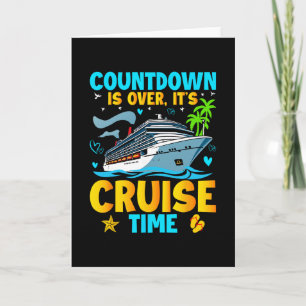Die Countdown-Uhr ist abgelaufen, es ist Kreuzfahr Karte