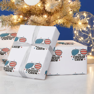 Die Cousin Crew 250. Jubiläum 4. Juli Geschenkpapier