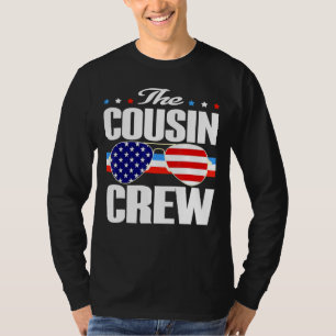 Die Cousin-Crew US-Flaggensonnenbrille Graphic Des T-Shirt