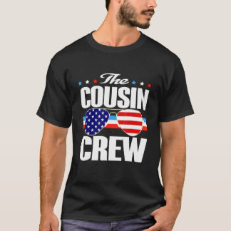 Die Cousin-Crew US-Flaggensonnenbrille Graphic Des T-Shirt