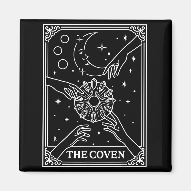 Die Coven Braut Bach Crew Hochzeit Gothic Magnet (Vorne)