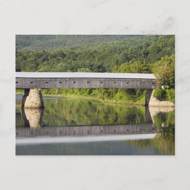 Die Covered Bridge von Windsor Cornish überspannt  Postkarte (Vorderseite)