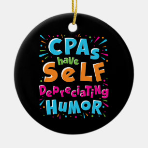 Die CPAs haben eine Selbstabschreibungspauschale f Keramik Ornament