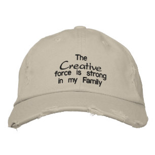 Die Creative Force ist stark in meiner Familie Bestickte Kappe