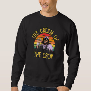 Die Creme des Vintagen Bekleidungsmittels der Pfla Sweatshirt